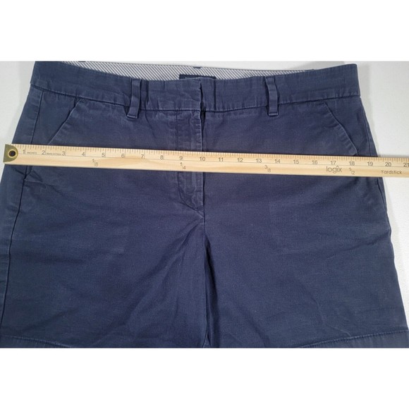 Tommy Hilfiger Women's Bermuda Shorts Size 12 Blue Stretch Cotton Blend - Picture 7 of 10